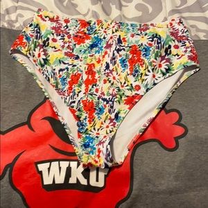 High waisted bikini bottoms